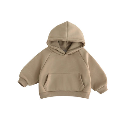 Felpa Neonato con Cappuccio – Modello Basic in Cotone Morbido