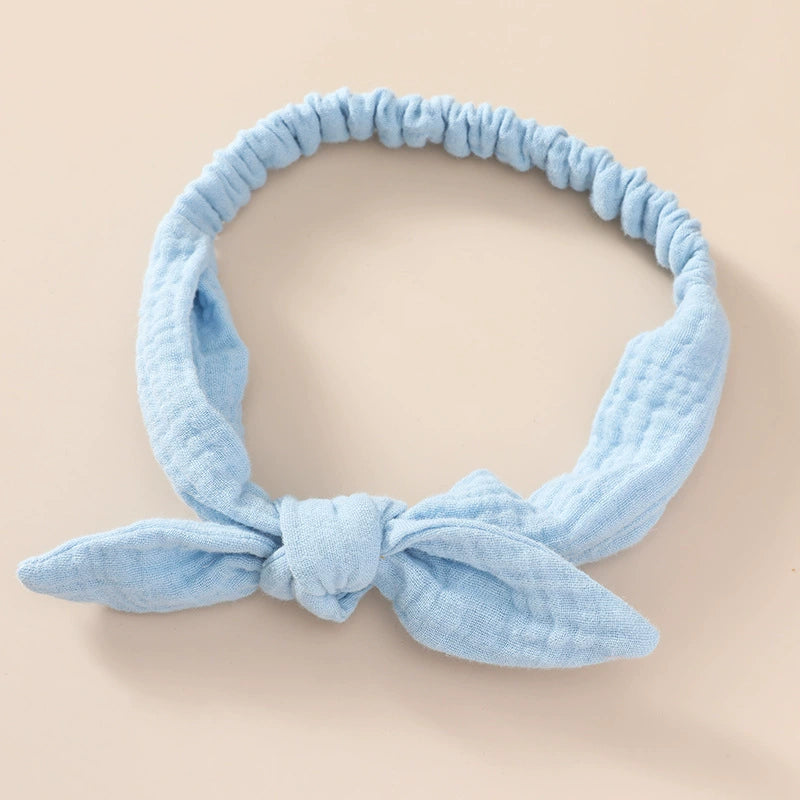 Fasce per Capelli Neonato in Cotone – Nodo Decorativo, Set Morbido e Elasticizzato