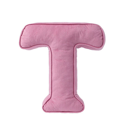 Cuscino lettera in tessuto –  decorativi per cameretta Rosa