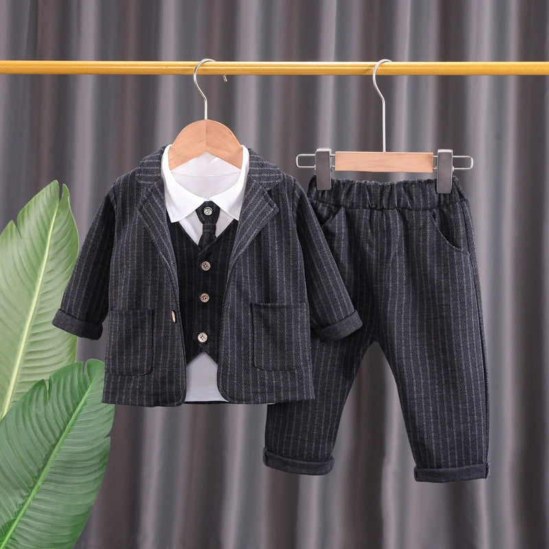 Completo Elegante Bimbo Gessato – Autunno/Inverno