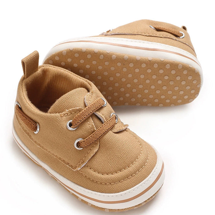 Scarpette Neonato in Tela – Morbide, Antiscivolo e Super Leggere