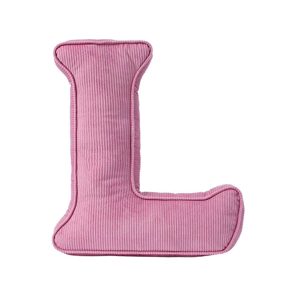 Cuscino lettera in tessuto –  decorativi per cameretta Rosa