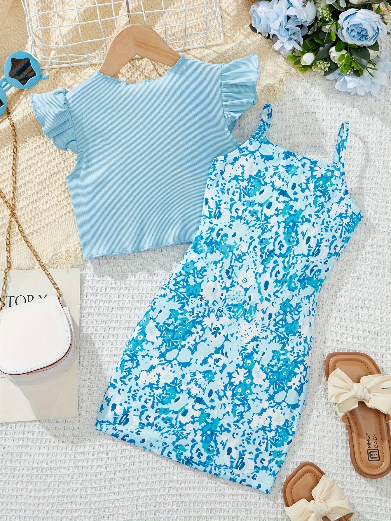 Set Vestito Estivo + Bolero con Fiocco