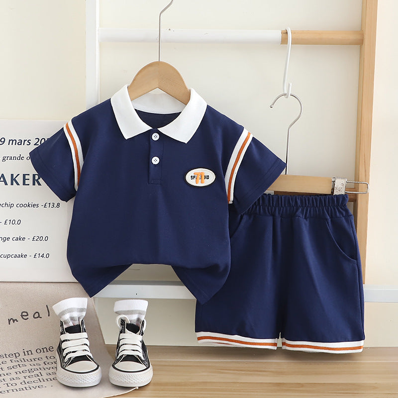 Completo Bambino Sportivo - Polo e Shorts 95% cotone