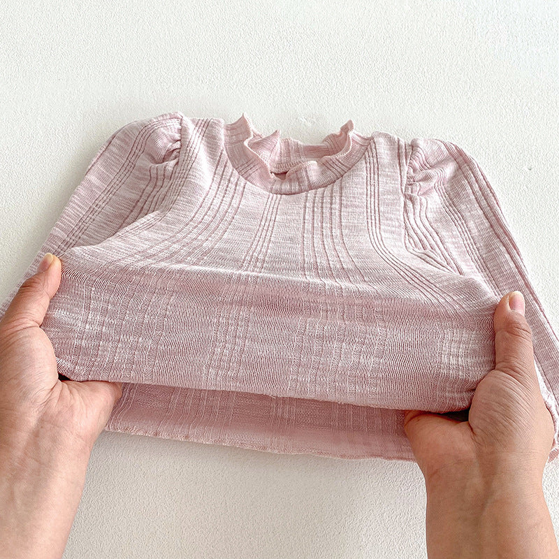 Tutina Bimba con Bretelle e Gonna a Balze – Rosa a Fiori