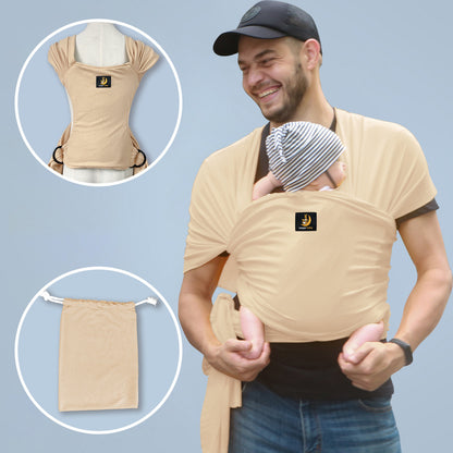 Marsupio Fascia Porta Bebè in Cotone Elasticizzato – Modello Ergonomico