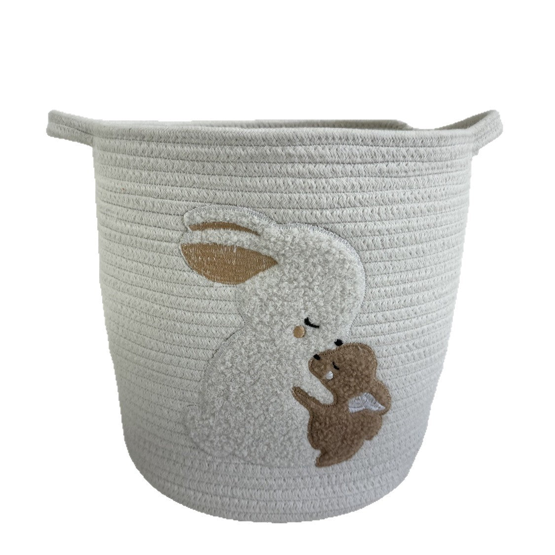 Cesto Portaoggetti Coniglietto in Corda Intrecciata – Cameretta Bambini