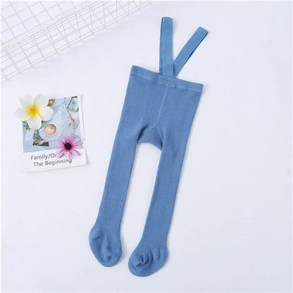 Collant con bretelle per bebé – cotone elasticizzato