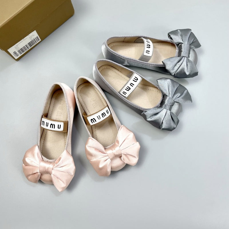 Ballerine Bambina con Fiocco in Raso