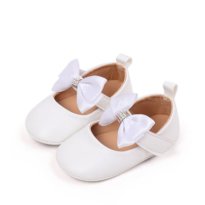 Scarpine Eleganti con Fiocco per Neonata