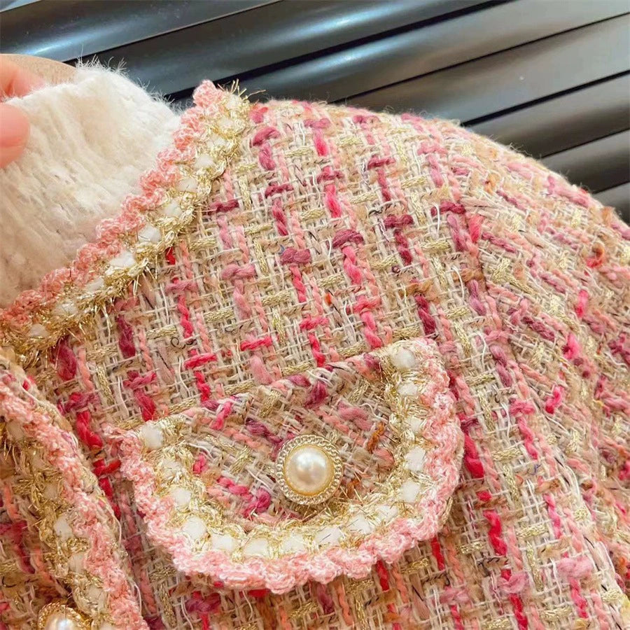 Completo Bimba tweed rosa gold – Autunno/Inverno