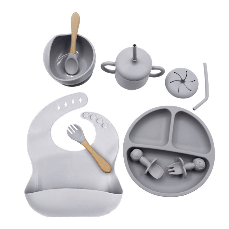 Set Svezzamento Silicone 10  Pezzi – Antiscivolo e Sicuro per Neonati