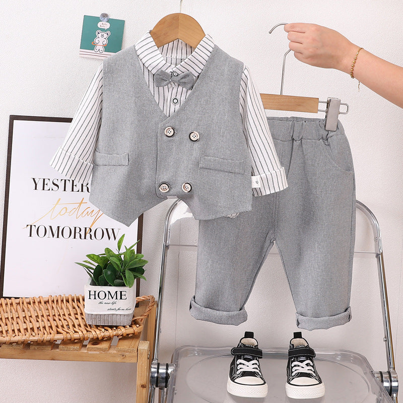 Completo Elegante per Bambini - Camicia, Gilet e Pantaloni