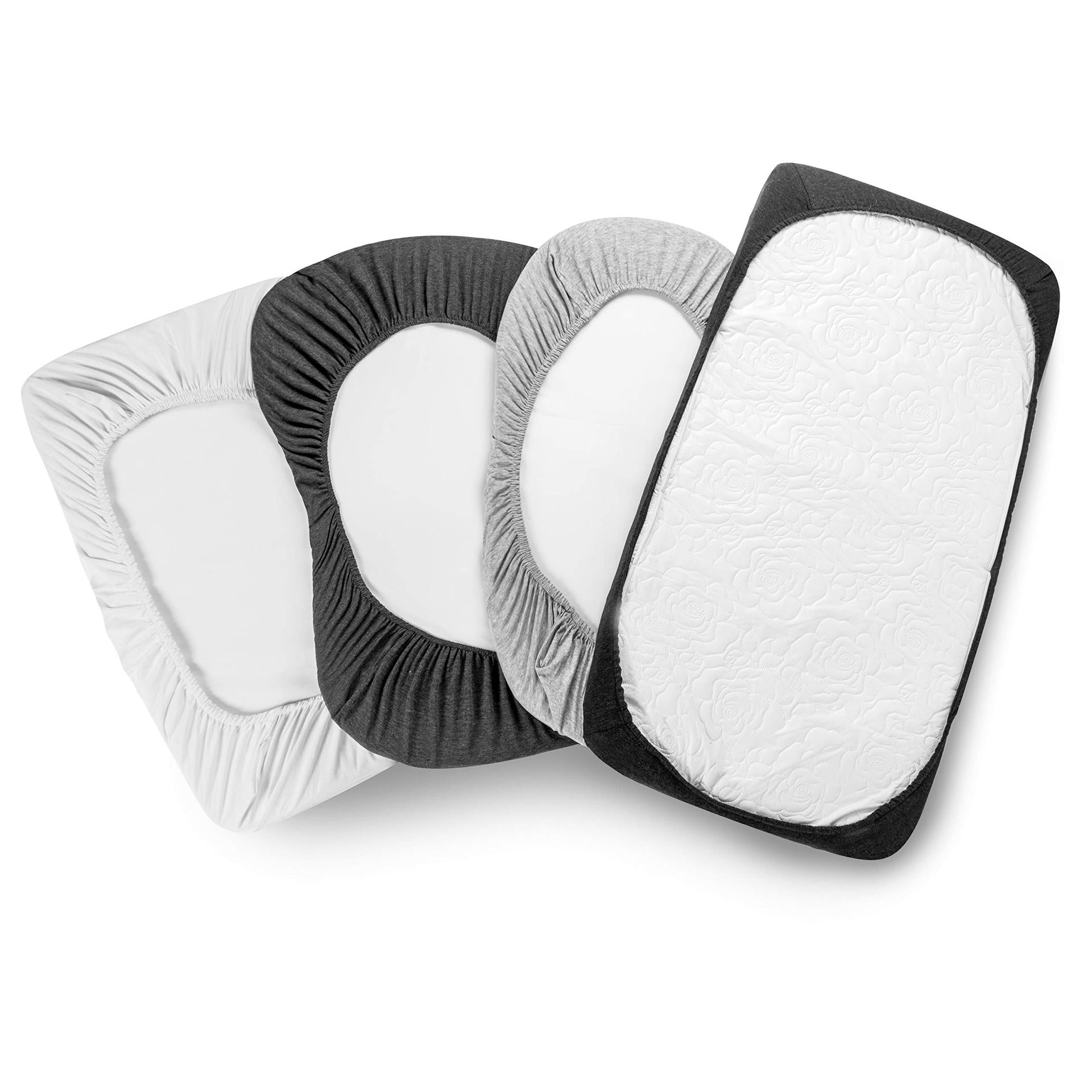 Set 4 Lenzuola Universali per BabyCulla Neonato – 100% Cotone Morbido