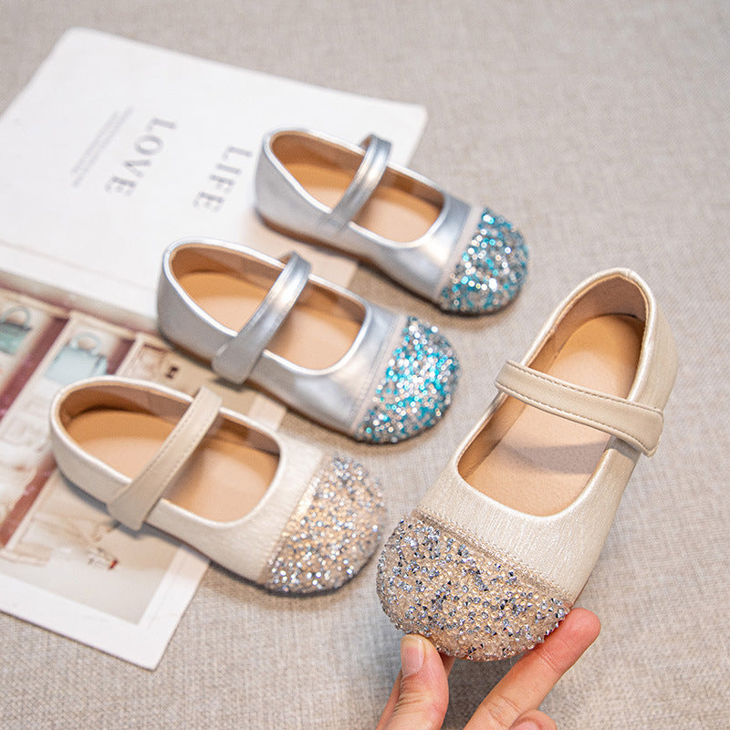 Ballerine Bambina con Glitter – Chiusura a Strappo