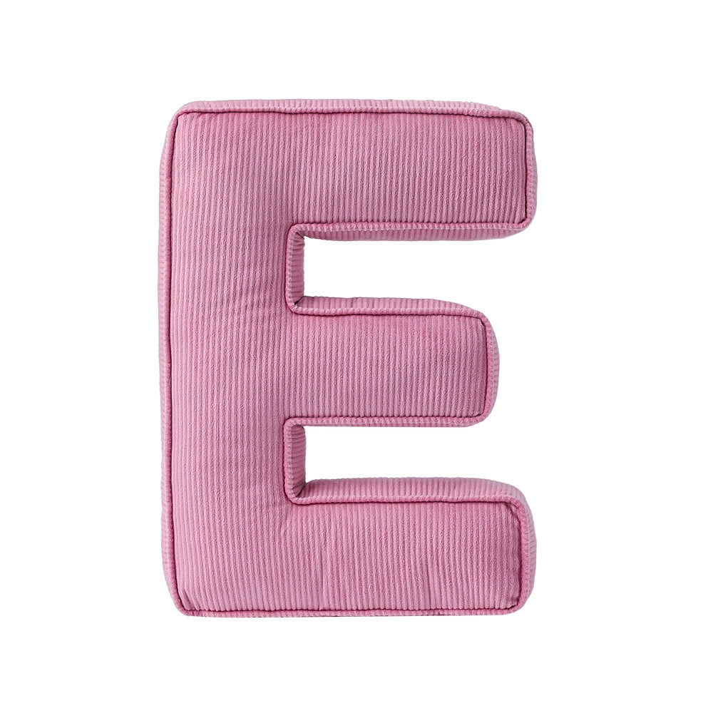 Cuscino lettera in tessuto –  decorativi per cameretta Rosa