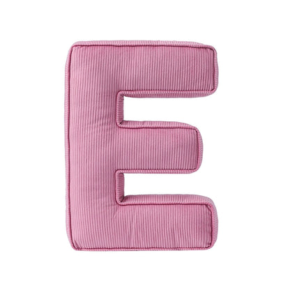 Cuscino lettera in tessuto –  decorativi per cameretta Rosa