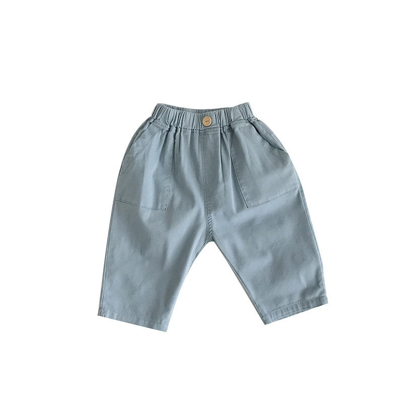 Pantaloncini Bimbo in Cotone Morbido con Vita Elastica – Modello Casual Primavera/estate