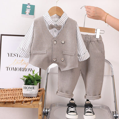 Completo Elegante per Bambini - Camicia, Gilet e Pantaloni