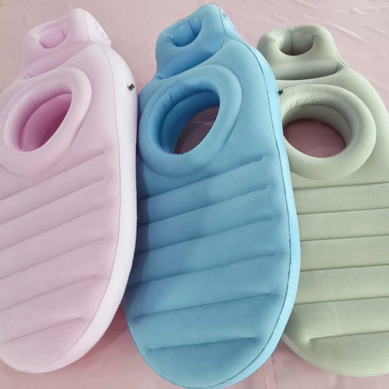 Cuscino per la gravidanza - Nuovo design- Maggiore comfort per torace e collo - Materasso gonfiabile per letto da gravidanza per mal di schiena