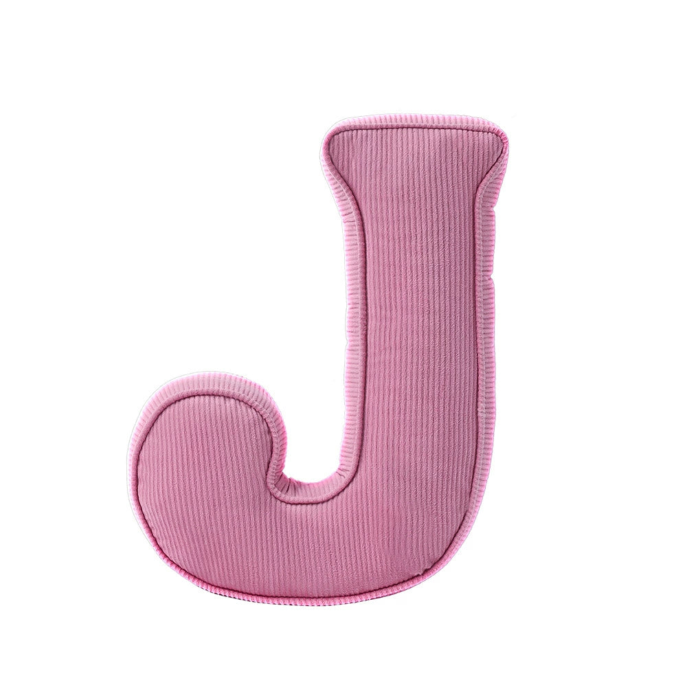 Cuscino lettera in tessuto –  decorativi per cameretta Rosa