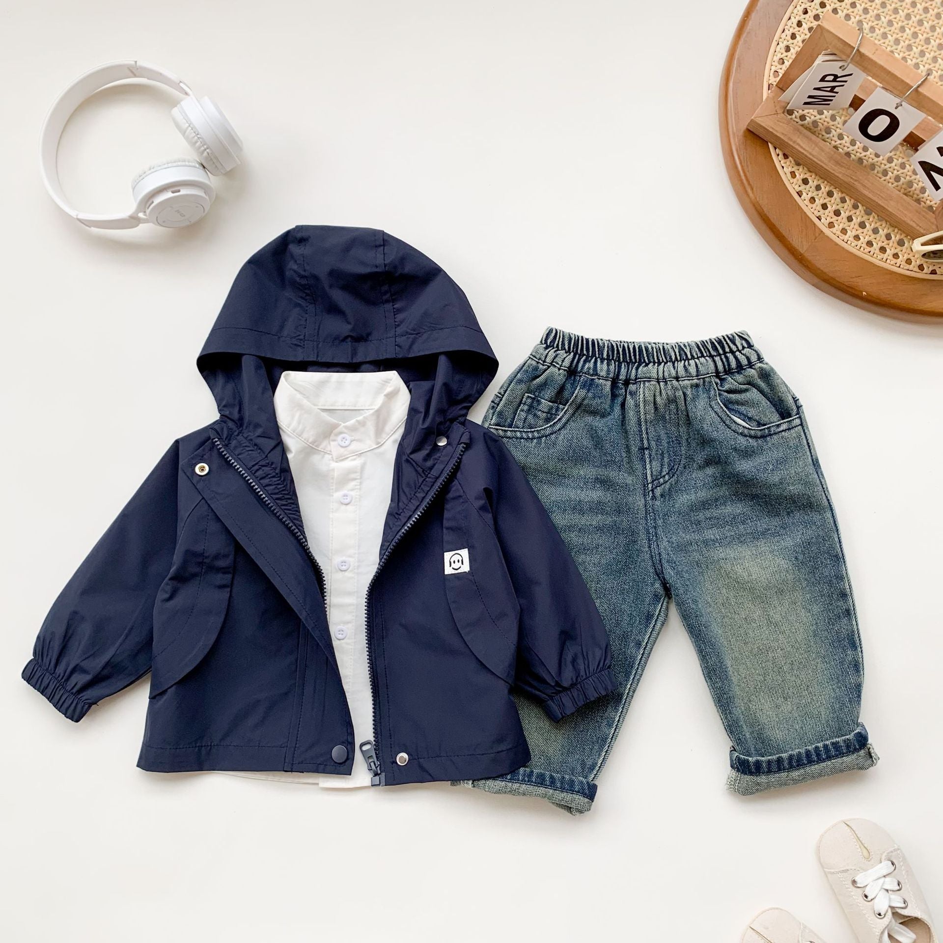 Jeans in Denim Vintage per Bambini