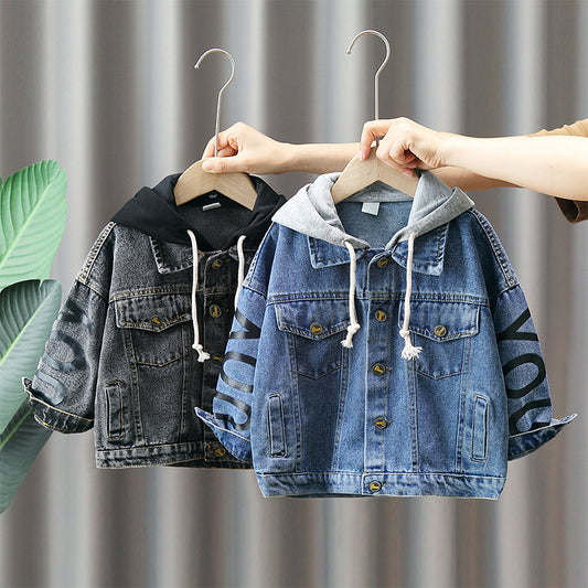 Giacca Jeans Bambino con Cappuccio – Stile Casual Streetwear