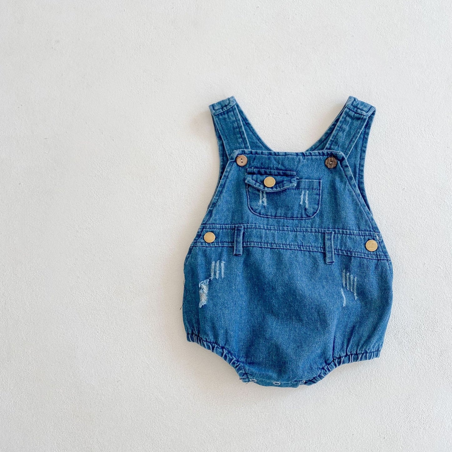 Salopette Denim in Stile Casual bimbo