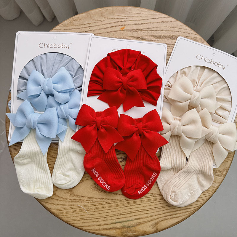 Set Fascia + Calzini con Maxi Fiocco