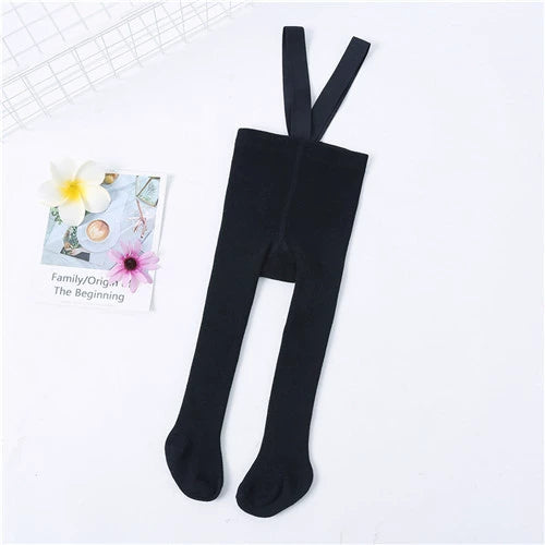 Collant con bretelle per bebé – cotone elasticizzato