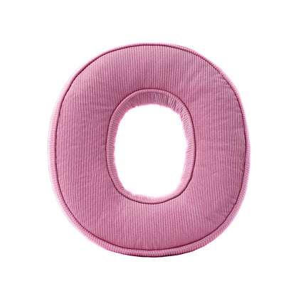 Cuscino lettera in tessuto –  decorativi per cameretta Rosa