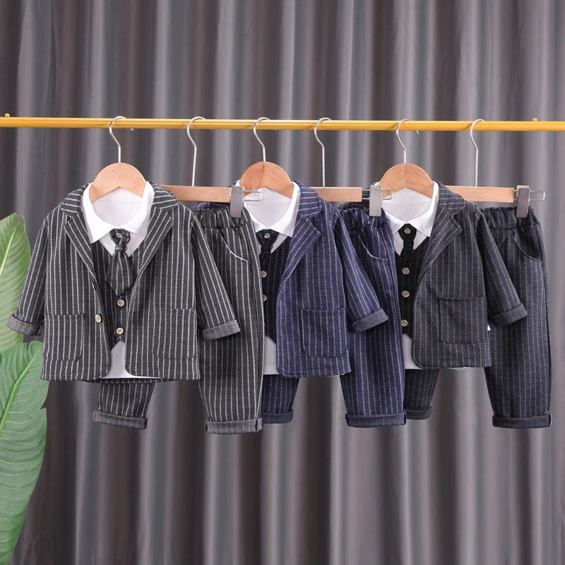 Completo Elegante Bimbo Gessato – Autunno/Inverno