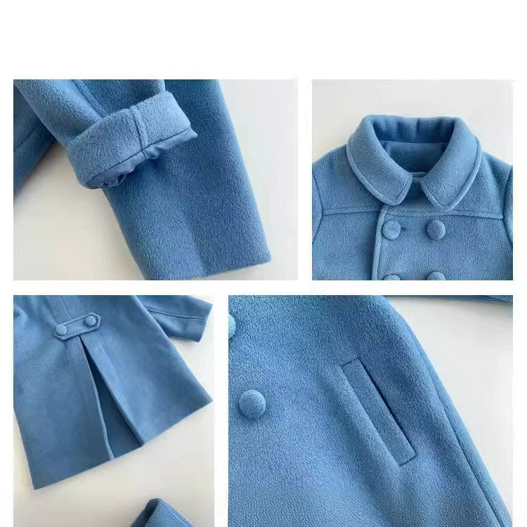 Cappotto Bimba Azzurro