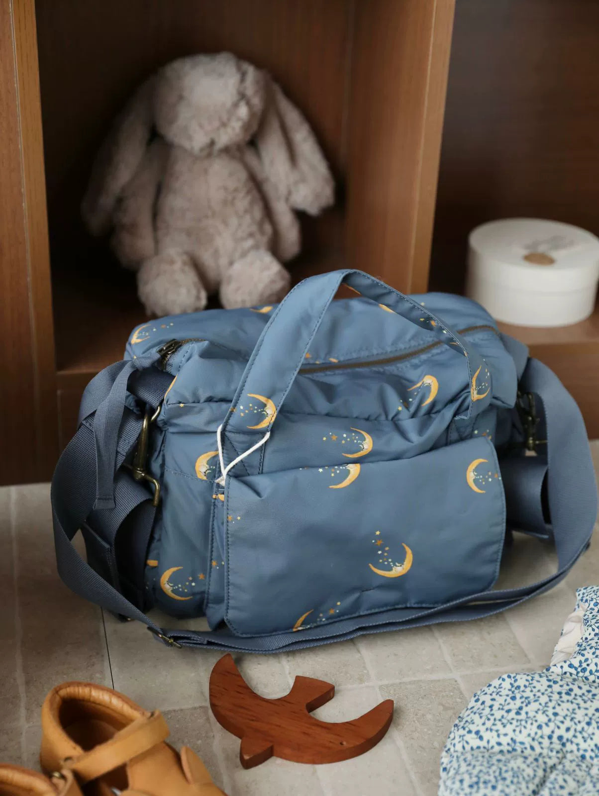 Borsa Fasciatoio Mamma Fantasia Luna e Stelle – Impermeabile e Capiente