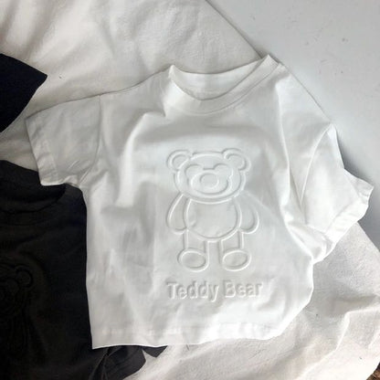 T-shirt Bambino con Design 3D Teddy Bear vari colori