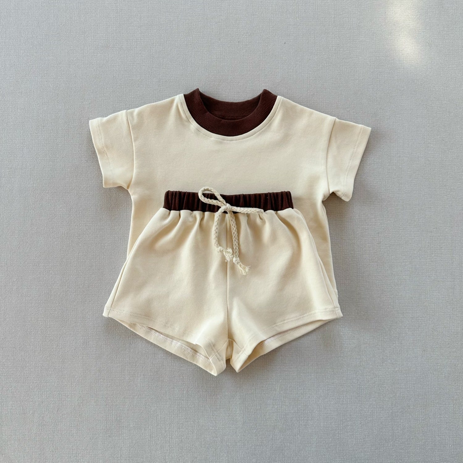 Completo 2pz  Estivo Bimba   T-Shirt + Shorts con Coulisse