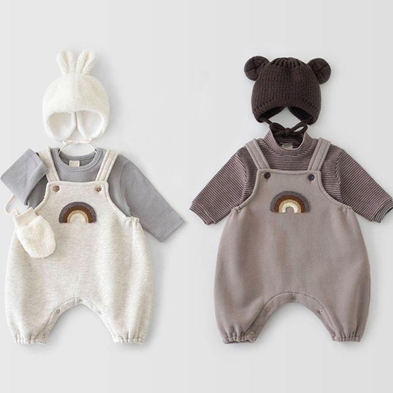 Salopette Neutra + t-shirt manica lunga