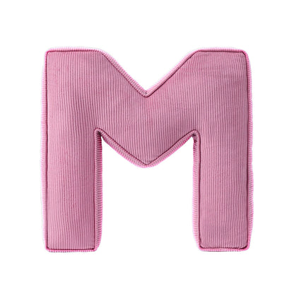 Cuscino lettera in tessuto –  decorativi per cameretta Rosa