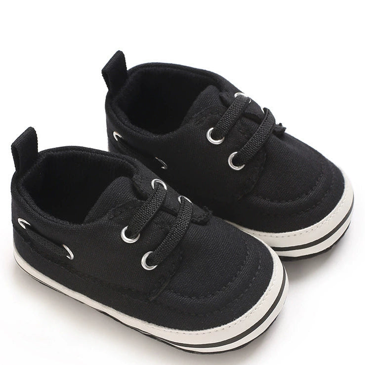 Scarpette Neonato in Tela – Morbide, Antiscivolo e Super Leggere