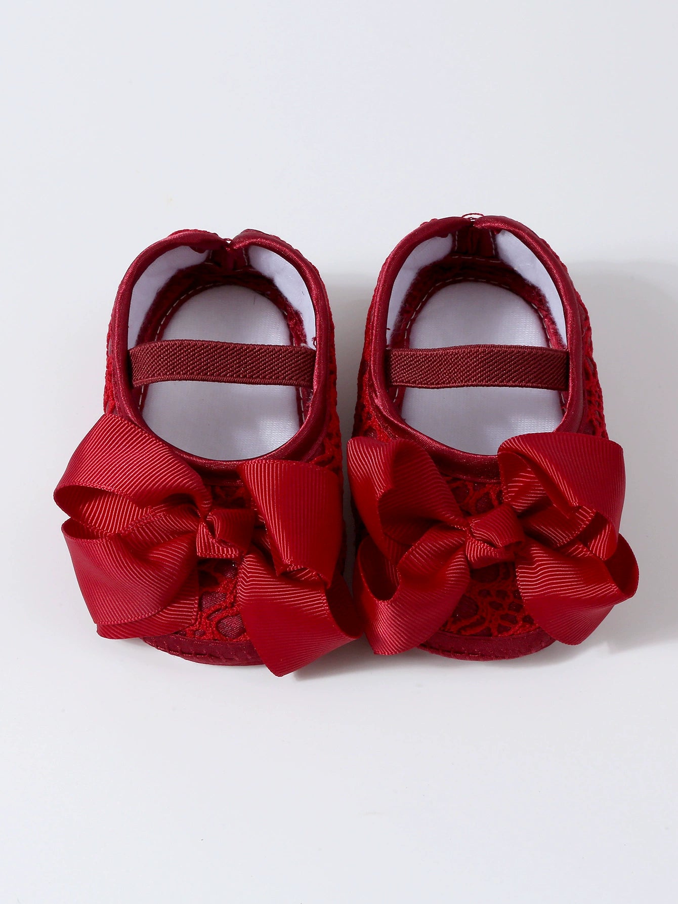 Scarpine Neonata Suola morbida Eleganti con Fiocco – Scarpe Antiscivolo per Battesimo e Cerimonie
