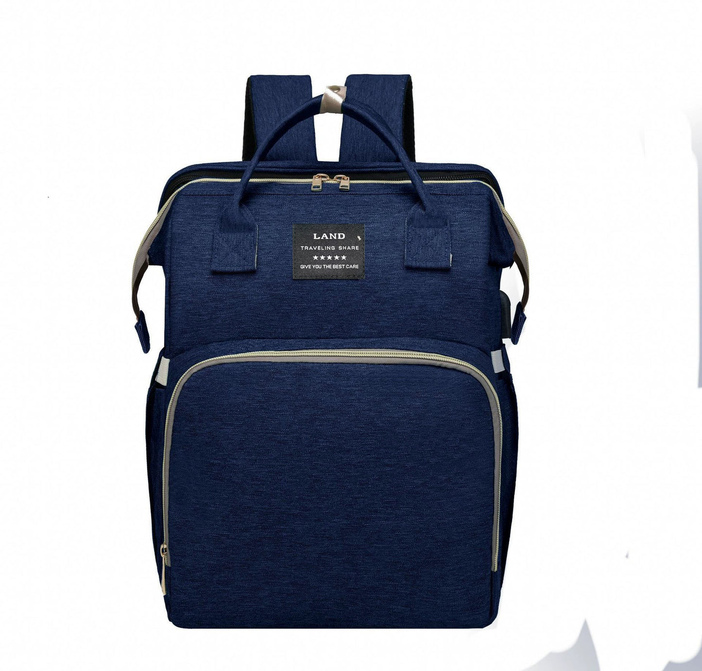 Zaino Fasciatoio Multifunzione con Lettino Portatile e Tasche Termiche