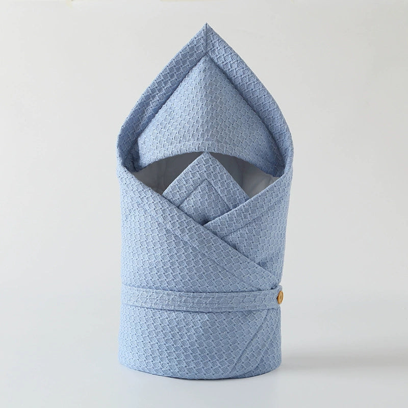Coperta Fasciatoio Neonato con Cappuccio – Cotone