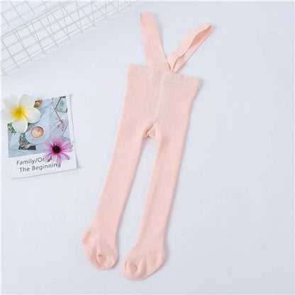 Collant con bretelle per bebé – cotone elasticizzato