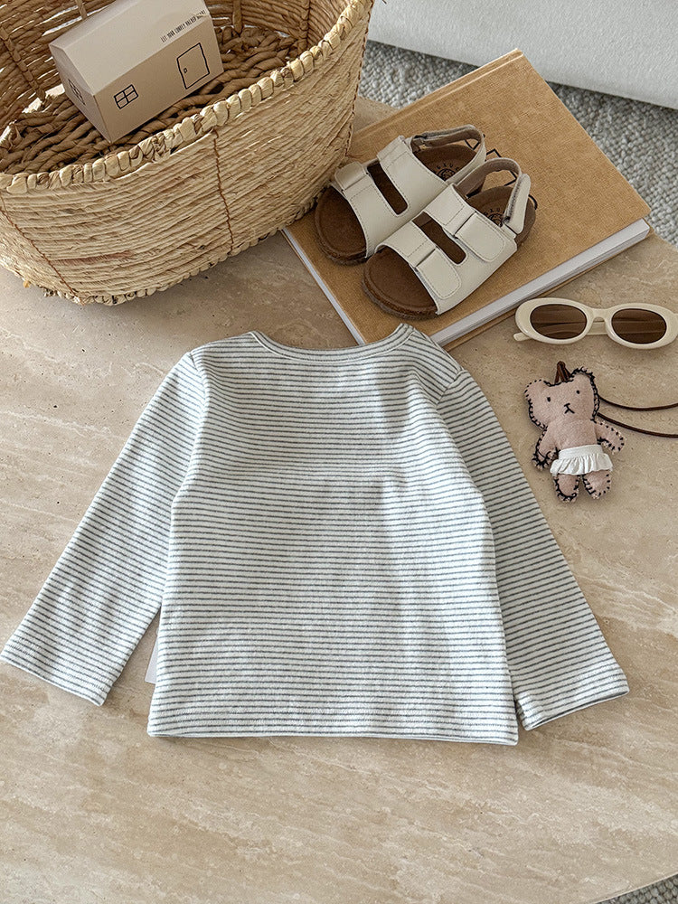 Maglietta a righe “Happy Day”