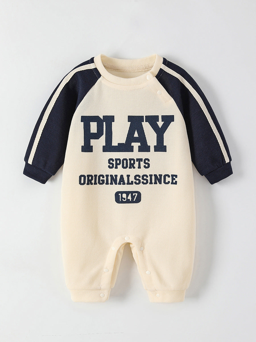Tutina Sportiva per Neonato con Stampa "PLAY SPORTS"