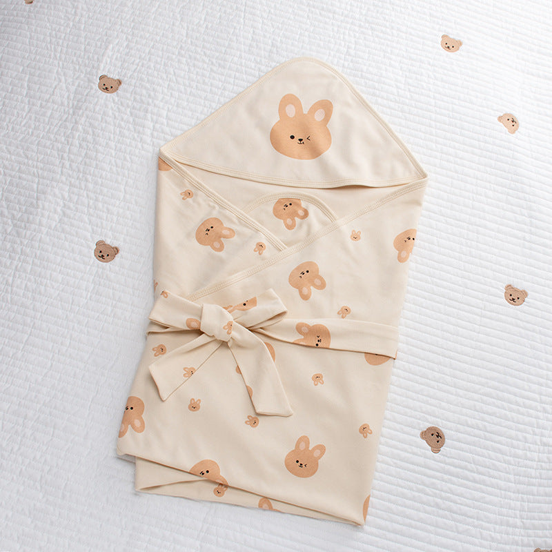 Sacco Nanna Estiva avvolgente neonato con cappuccio – Coniglietto beige