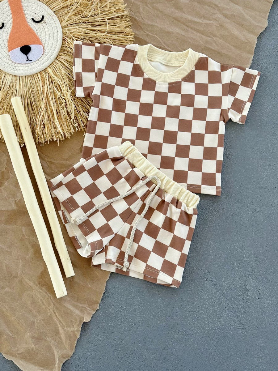 Completo Estivo Baby Cotone Bimbo Neonato 2pz Set