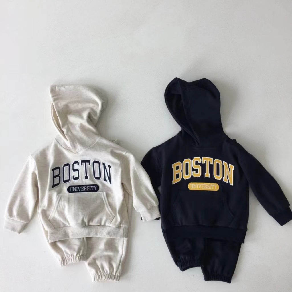 Completo Felpa e Pantaloni "Boston University"