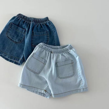 Set 3 Pezzi Bambino in Denim e Cotone