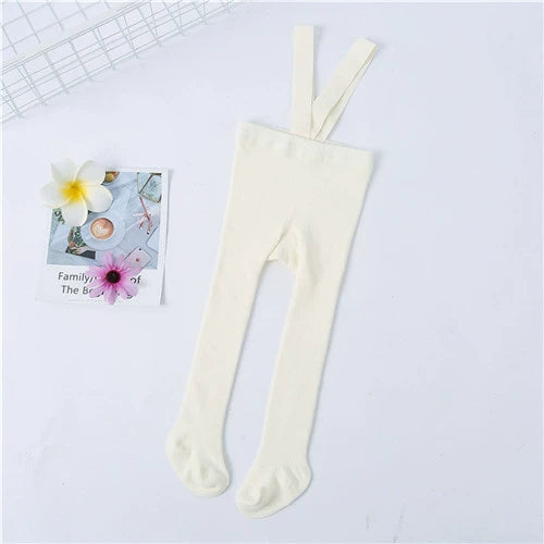 Collant con bretelle per bebé – cotone elasticizzato